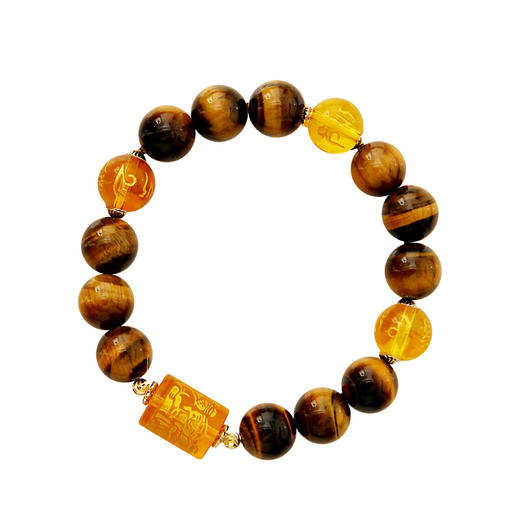 灵机吉品 三面虎眼石手链 商品图4