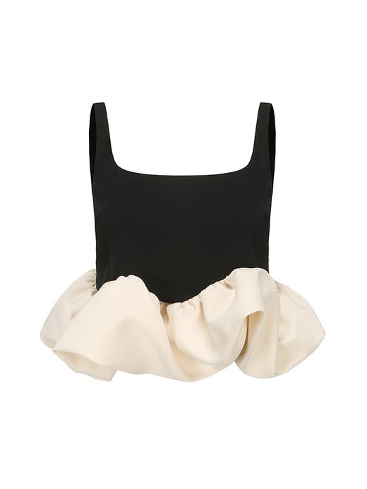 【云卷】云朵扭转下摆方领短上衣/230033 商品图4