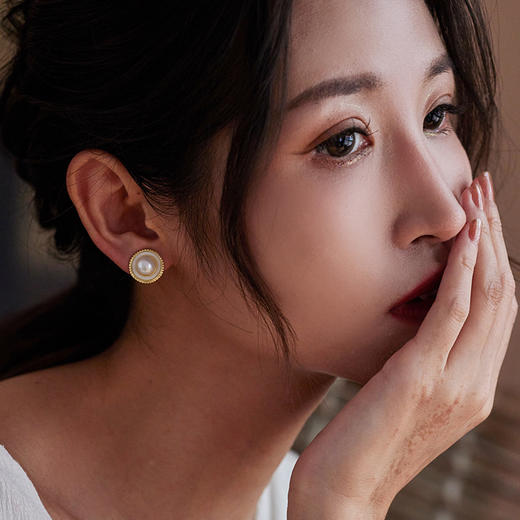 Manreya玛芮雅“罗马假日”珍珠无痛耳夹 商品图3