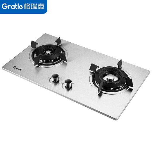 Gratle JZT-W105S  JZT-W105G 天然气双灶台嵌两用不锈钢（钢化玻璃）燃气灶 商品图6