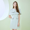 NF841斯尔丽瑟俪2023春夏新款经典单排扣披肩收腰显瘦连衣裙 商品缩略图0