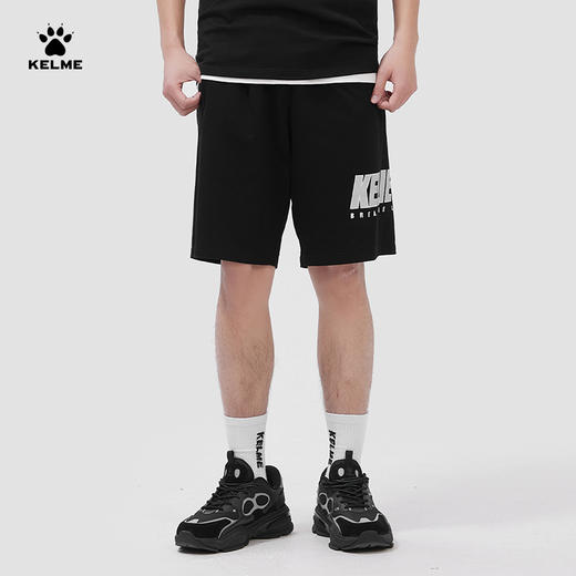KELME卡尔美针织短裤男2023夏季新款棉宽松五分裤潮流休闲运动裤 商品图0