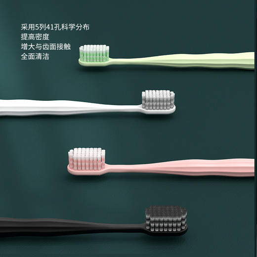 「两支装」悦按牙刷软毛 螺旋丝中毛成人牙刷 家用牙刷软毛口腔护理 商品图2