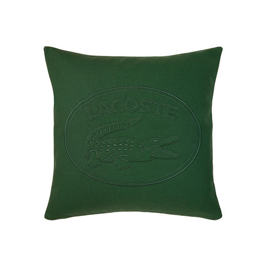 【分仓直发包邮】L LACOSTE 全棉绣花靠垫（绿）LCKD-002 商品图0