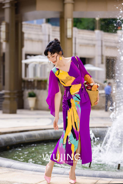 3022098 紫罗琉璃 紫罗兰连衣裙 雾境 商品图3