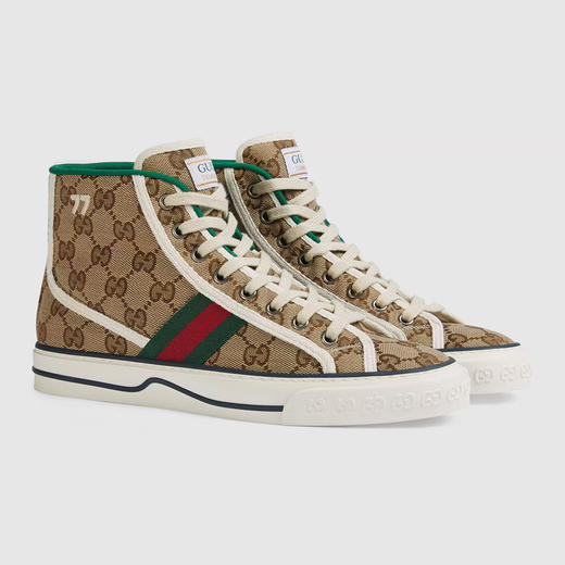 GUCCI 古驰 女士 Tennis 1977系列高帮休闲运动鞋 混色 627838 HVK70 9765 商品图0