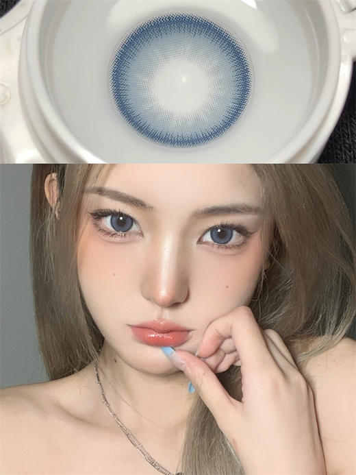 正品半年抛| Lilyanna系列山楂树蓝美瞳 |直径14.2着色13.5 |韩产 商品图3