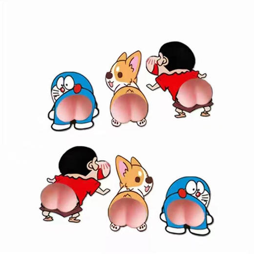 「5.9元包邮！多种用途」屁屁贴保护居家日用床头卫生间门防撞贴冰箱门防撞门贴蜡笔车门防撞 商品图2