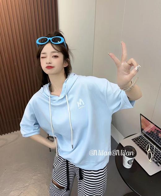 女带帽短T2582 商品图2