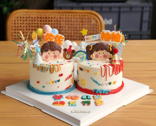 龙凤胎蛋糕D款式（可换双胞胎） 商品图0