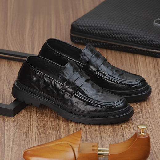 男士增高皮鞋真皮内增高结婚新郎鞋正装商务男鞋英伦风休闲增高鞋 商品图2