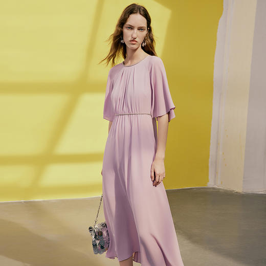 EITIE爱特爱夏季新款气质高腰显瘦连衣裙7407142 商品图3