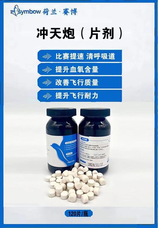 【冲天炮】120粒/比赛提速呼吸道增血氧补耐力（荷兰赛博鸽药） 商品图1