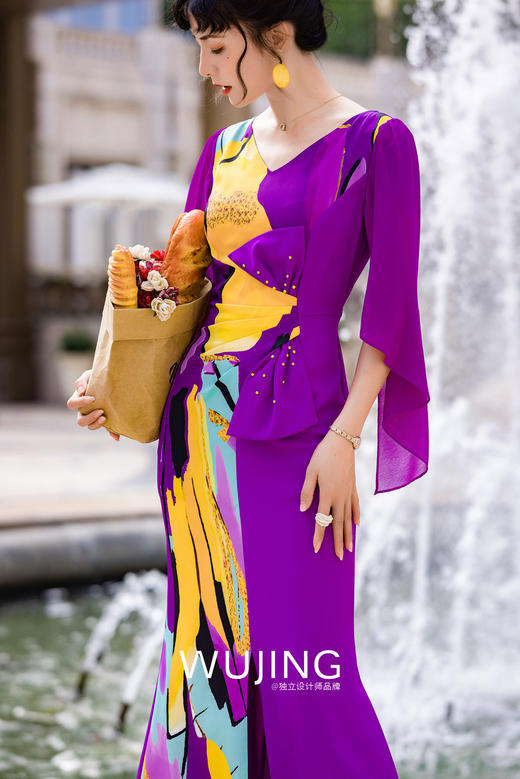 3022098 紫罗琉璃 紫罗兰连衣裙 雾境 商品图1