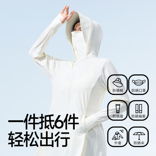 【防晒】Miss Rain女士长款防晒衣 面部透气网眼 凉快而不闷  23MRA02 商品图0