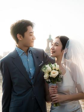 婚礼纪 | 蓝调灰西服套装