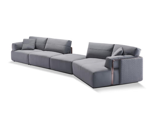 Allure 倾城转角沙发| 更多座位组合，皮布面料可选，详询客服 商品图0