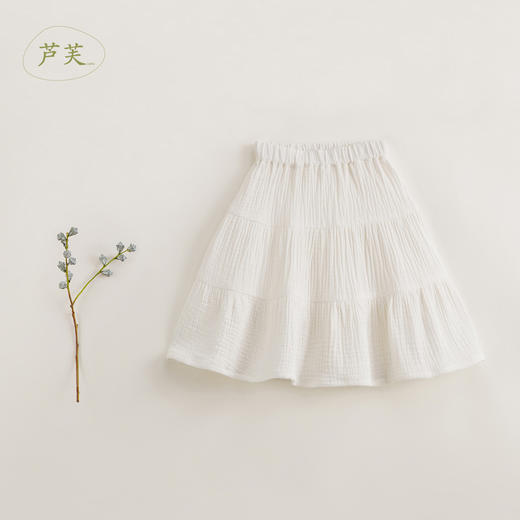 【马克珍妮 芦芙】夏装新款 女童泡泡纱中长款蛋糕裙230835 商品图2