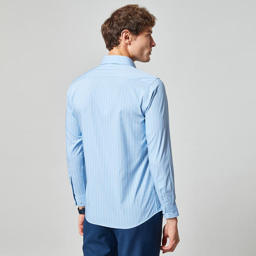 【定制刺绣款】罗蒙莫代尔长袖衬衫男士商务休闲通勤百搭男士长袖衬衣 商品图3