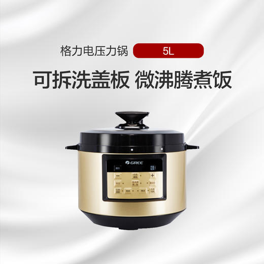 格力电压力锅5L一锅多能一键烹饪 CY-50 16Sc 黑＋香槟金色 商品图0