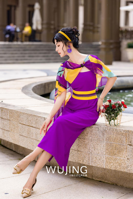 3022102 紫罗琉璃 紫罗兰连衣裙 雾境 商品图4