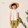 【马克珍妮 芦芙】夏装新款 女童棉真丝飘逸蝴蝶袖小衫230732 商品缩略图1