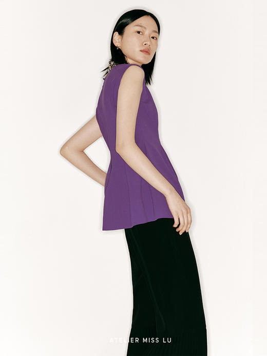 【伞落】收腰廓形设计宽肩上衣/230027A 商品图2