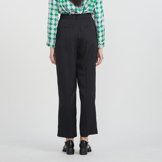 谜底宽松休闲直筒裤2023春季新款时尚高腰百搭长裤女士231GK0091 商品图2