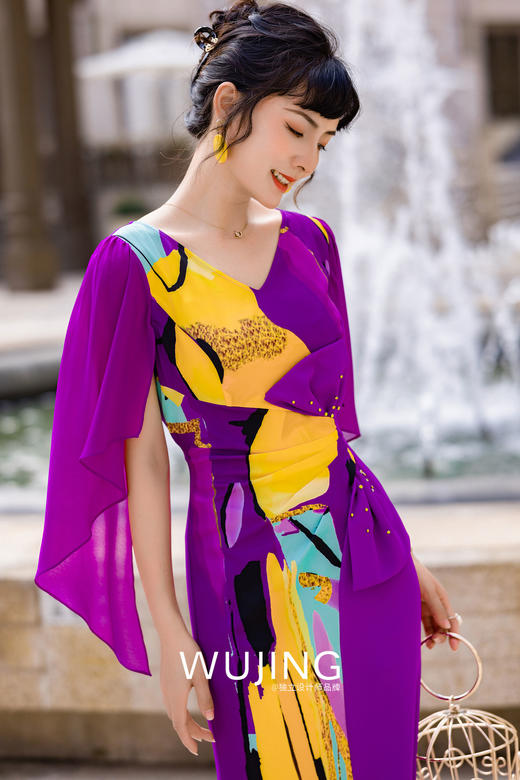 3022098 紫罗琉璃 紫罗兰连衣裙 雾境 商品图2