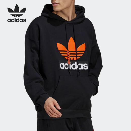 Adidas/阿迪达斯三叶草春季男子休闲运动连帽卫衣 H09354 商品图2