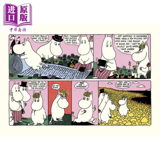 【中商原版】Moomin on the Riviera comic strips 桥梁漫画书 在里维埃拉的姆明 英文原版进口 图画图像小说 小初文学故事书 商品图3