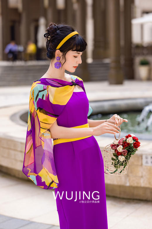 3022102 紫罗琉璃 紫罗兰连衣裙 雾境 商品图2