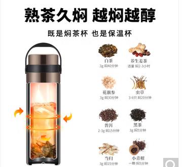 特美刻双层不锈钢保温杯550ml TW6010614 商品图1