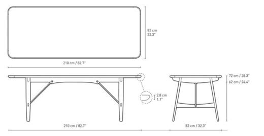 BM1160 | Hunting Table | 210x82 商品图8