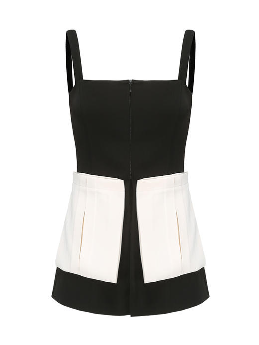 【午夜热浪】造型大口袋设计收腰吊带上衣/230030A 商品图4