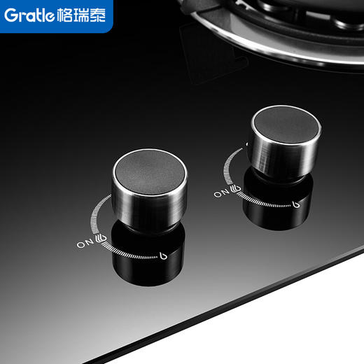 Gratle JZT-W105S  JZT-W105G 天然气双灶台嵌两用不锈钢（钢化玻璃）燃气灶 商品图3