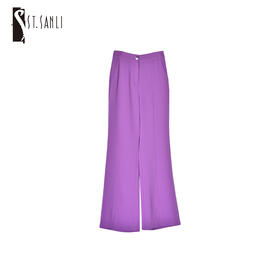 圣三利女装春夏款微喇开叉西装裤SL121C27