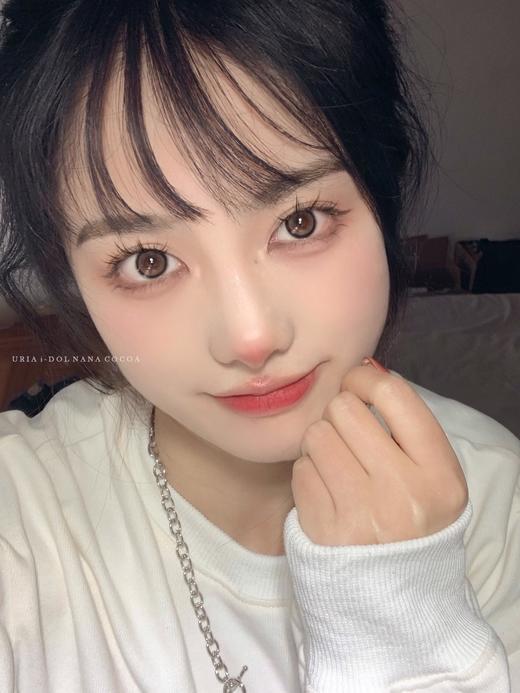 正品IDOL牛奶可可棕美瞳年抛/半年抛混发直径14.0着色13.6韩国产 商品图0