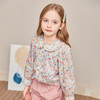 mettekids儿童衬衫春秋新款洋气时髦童装上衣女童娃娃领碎花衬衣 商品缩略图1