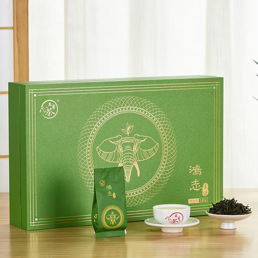 象窝茶鸿志春绿礼盒装绿茶高山云雾新兴特产 绿茶礼盒装 5g * 36袋 180g 商品图9