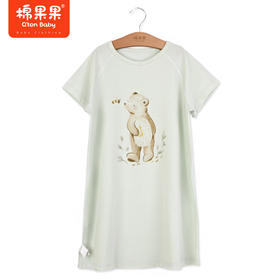 棉果果商场同款80-130码抗菌夏季新品长款套头T恤M221140423321