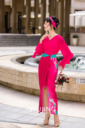 3022122 海棠醉日 树莓红半裙 雾境