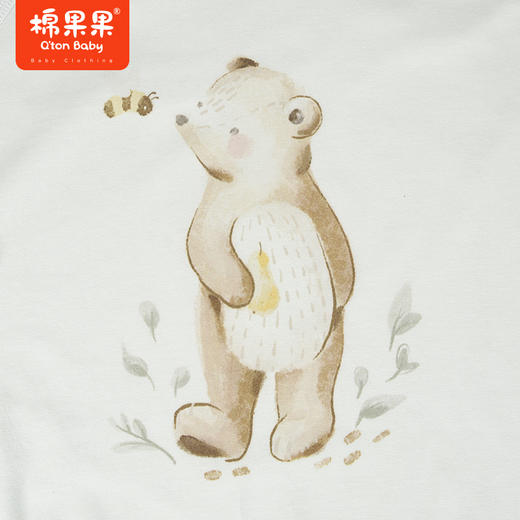 棉果果商场同款80-130码抗菌夏季新品长款套头T恤M221140423321 商品图2