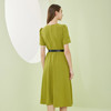 RF8E3斯尔丽瑟俪2023春夏新款猎装口袋单排扣收腰A摆百搭中长连衣裙 商品缩略图1