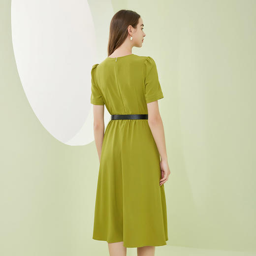 RF8E3斯尔丽瑟俪2023春夏新款猎装口袋单排扣收腰A摆百搭中长连衣裙 商品图1