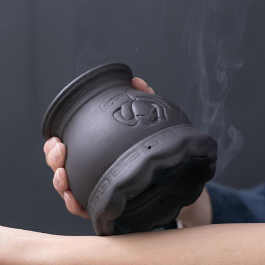 【砭石火龙灸罐】新款刮痧隔热温灸全身按摩双层艾灸杯【618】 商品图5