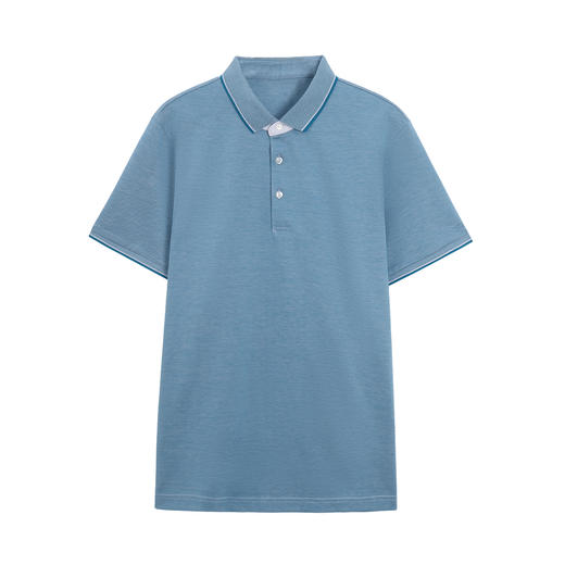 夏季男士短袖polo衫t恤纯色男短袖翻领上衣  H72011* 商品图1