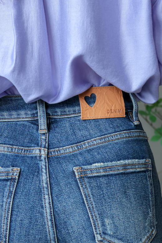 爱心磨边牛仔裤（一口价） 商品图2