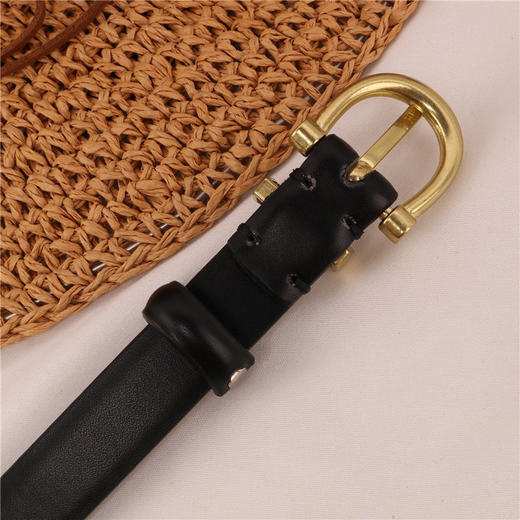 搭配利器丨铜扣 中细真皮 女士百搭腰带 商品图2