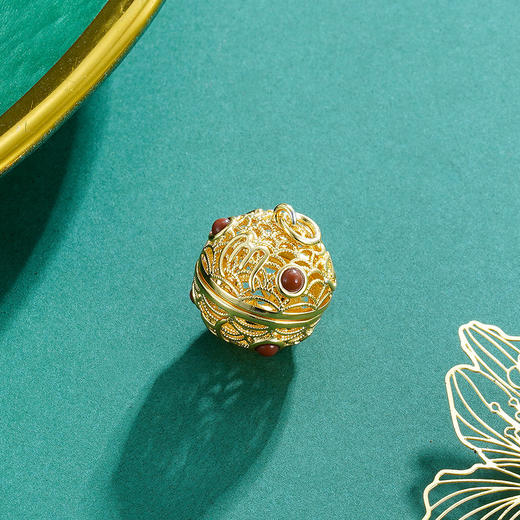 子佩集手工古法香丸吊坠项链【6709】镀金2303 商品图4